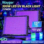 Waygor 300w Led Black Light 2 Pack Uv Flood Lights 395nm Glow Party Outdoor Ip65. Fixed Price $89.99.
