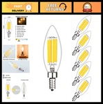 Shuwdkar Low Voltage Bulbs 12 Volt Candelabra Base Led Bulbs, 12v. Fixed Price $47.99.