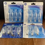 14 Ge 60w Decorative B Type Multi Use Candelabra Base 540 Lumen Mix Set. Fixed Price $15.99.
