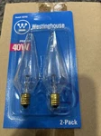 Westinghouse Prism 40w Light Bulbs #03744. 20 Total Bulb Lights.. Fixed Price $34.99.
