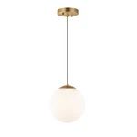 Tesler Globe Pendant Led Compatible Dimmable Sphere Shade Gold Hardwired. Fixed Price $68.99.