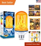 Versatile E26 Led Flame Bulb With 4 Modes For Festive Indoor & Outdoor Lighting. Fixed Price $19.99.