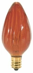 Satco S3374 120v Candelabra Base 25-watt F10 Light Bulb, Amber. Fixed Price $23.35.