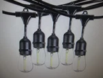 Bulbrite Outdoor/indoor 48 Ft. Plug-in S14 Led Black String Light. Fixed Price $30.56.