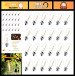 Visterlite 24 Pack Led S14 Outdoor String Light Bulbs E26 Warm White. Fixed Price $28.99.