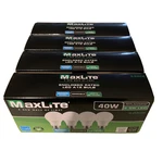 Maxlite Led 5.5w Soft White 450 Lumens A19 40w Dimmable Four 4-packs 16 Bulbs. Fixed Price $28.00.