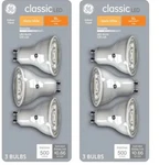 (6 Bulbs) Ge Classic Led Mr16, Dimmable, 5.5 Watt, 50 Watt Equivalent, Warm. Fixed Price $22.77.