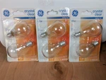 Ge Crystal Clear 40w, 320 Lumen Faceted Ceiling Fan A15 Intermediate 6 Bulbs. Fixed Price $19.99.