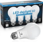 Great Eagle A19 Led Light Bulbs 60 Watt 4 Count (pack Of 1), 5000k Daylight. Fixed Price $12.99.