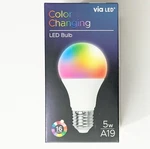 Via Led Color Changing Bulb A19 16 Colors. Fixed Price $8.99.