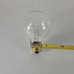 Sival 7w G50 (g16.5) (25 Bulbs) E17 Base Clear 2 Inch Dia. Globe 140 Volt. Fixed Price $16.00.