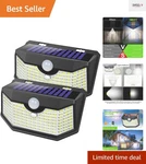 Eco-friendly Solar Lights With Motion Sensor - Bright Daylight Illumination. Fixed Price $27.99.