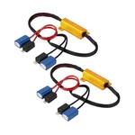 2pcs Car Led Light Resistor Kit, 50w Vehicle Error Flicker H1/h3. Fixed Price $16.25.