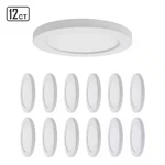 Energetic Lighting E5dl7-92750 7 In Led Slim Flush Mount 12 Pack White. Fixed Price $109.00.