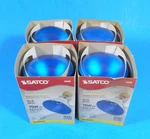4x Satco Blue Br30 75w Indoor Reflector S3228 Light Bulbs. Fixed Price $26.00.