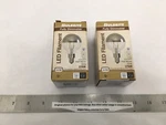 (2) New Bulbrite Led G16 Filament Bulb Half Mirror Chrome 2.5w E12 2700k #776771. Fixed Price $23.90.
