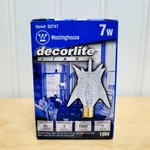 Westinghouse 03747 - 7star 7 Watt Star Decorlite Decorative Light Bulb, Clear. Fixed Price $14.95.