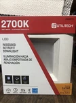 Utilitech 65-watt Soft White Dimmable Led Recessed Retrofit 5-6"2700k. Fixed Price $25.00.