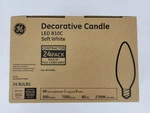 Ge Led 60 Watt Eq B10c Soft White Candle Light Bulb (24 Pack) -new-free Shipping. Fixed Price $19.99.