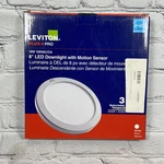 Leviton 8 Led Downlight W/ Motion Sensor & Adjustable Color Temp Energy Star. Fixed Price $24.99.