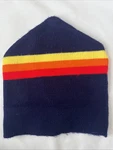 Vtg Wigwam Striped Navy Ski Hat Adult One Size Winter Cap Acrylic 1980 S Usa. Fixed Price $14.00.