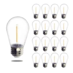 Jslinter S14 1w Outdoor String Lights Bulbs 16 Count (pack Of 1), Warm-white. Fixed Price $37.66.
