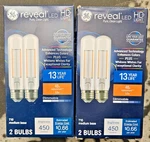 Ge 40w Eq 2pc. Color Enhancing Medium Base Dimmable Led Light Bulb 2 Pack. Fixed Price $19.78.