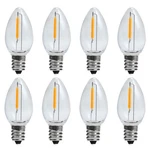 Kgc 8 Pack Led Night Light Bulbs, C7 Shatterproof Replacement 2200k 8pack. Fixed Price $13.35.