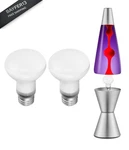 Moumoupurr 2-pack 100w Lava Lamp Bulb, R20 Reflector E26 Base, Ac 120v White. Fixed Price $28.81.