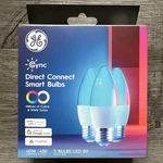 Ge Cync Smart Led Light Bulbs Color Changing Decorative Indoor Wi.... Fixed Price $15.99.