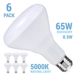 6 Pack Satco S11473 Led Bulbs 120v 8.5w =65w E26 Br30 Frost 5000k Natural Light. Fixed Price $18.95.