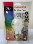 Vintage Decorative Crystal Light Bulbs Sylvania Daylight Plus 75 Watts 120v A19. Fixed Price $29.95.