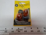 (2) New Ge 3057na Miniature Lamp Bulb 27w 7w Plastic Wedge 12 Volt S8 12v. Fixed Price $15.90.