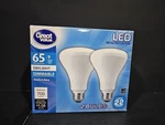 Great Value Led Light Bulbs, 9w (65w Equivalent), Dimmable, Daylight, 2-pack. Fixed Price $9.49.