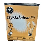 Ge Crystal Clear 60w Light Bulbs, New Old Stock, 2 Pack. Fixed Price $25.89.