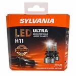Sylvania Led Ultra H11 Headlight Bulbs 2 Pack 6000k White New. Fixed Price $51.94.