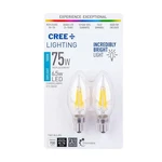 Cree 6.5w Replaces 75w B11 Clear 5000k Led 2 Light Bulbs Candelabra E12 Dimmable. Fixed Price $14.99.