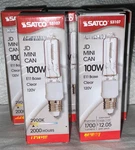 5 Pk Satco S3107 Clear Jd Mini Cam Type 100 W 120v E11 Candelabra Base 1700 Lum.. Fixed Price $34.20.