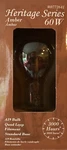 60-watt "vintage Edison Style" Visible Filament A19 Clear Amber Light Bulb. Fixed Price $15.79.