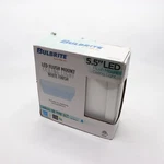 Bulbrite Square Flush Mount Ceiling Light Integrated Led Silver 2700k 5.5". Fixed Price $8.39.