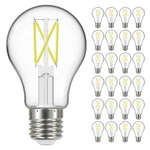 24 Pack Satco S12409 Led Filament Bulb 120v 5w 40w A19 Medium E26 Dimmable 3000k. Fixed Price $120.00.