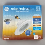 Ge Relax/refresh White 5 Or 6 - 700 Lumens Switchable Round Dimmable Canless. Fixed Price $29.99.