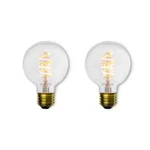 Bulbrite 25w Equivalent G25 Amber Dimmable Antique Led Light Bulb (2-pack). Fixed Price $14.95.