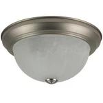 Diodesy 11" Dome Ceiling Fixture Brushed Nickel Finish Alabaster Glass. Fixed Price $48.99.