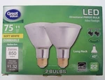 Great Value Led 2 Pack 75w/11w Par30 Long Neck Flood-soft White 2700k-combo Ship. Fixed Price $6.00.