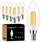Golspark E12 Led Bulb Dimmable, 6 Count (pack Of 1), 3000k Warm White. Fixed Price $26.99.