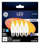 Decorative Led Light Bulbs,soft White,clear,300 Lumens,3.5 Watt,4-pk. -. Fixed Price $23.95.
