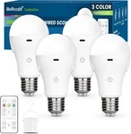 Cordlessglow 15w A19 Rechargeable Light Bulbs With Remote, 3 Color Temperatures. Fixed Price $51.22.