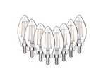 40-watt Equivalent B11 Clear Glass Filament Edison Led Light Bulb (8-pack). Fixed Price $9.74.