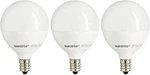 40295 Led G16.5 Globe Light Bulb, 5 Watts (40w Equivalent), 350 3 Count White. Fixed Price $29.05.